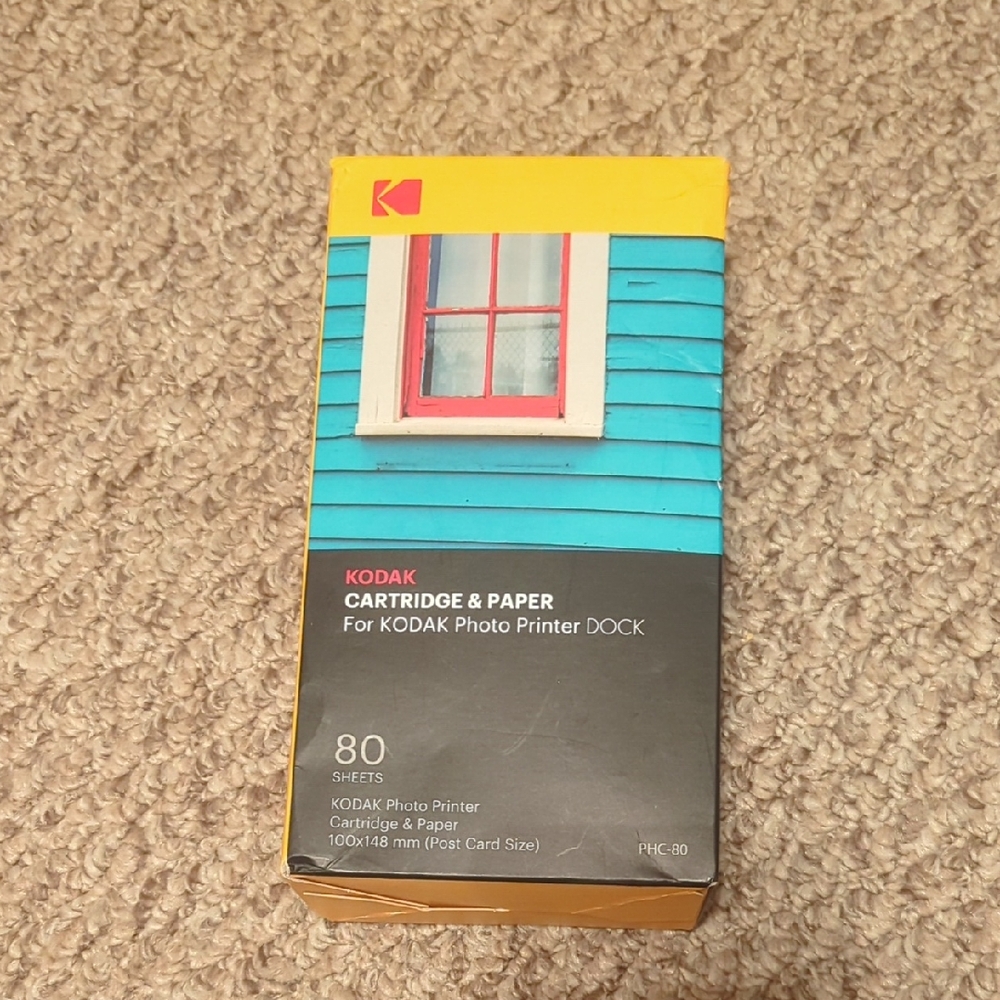 Kodak Photo Paper Dock Set with Cartridge And Paper